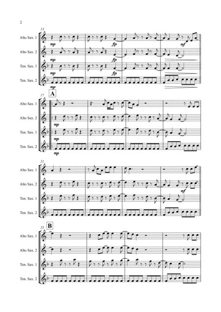 Jump By Van Halen Saxophone Quartet Aatt Page 2