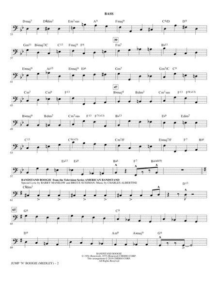 Jump N Boogie Medley Bass Page 2