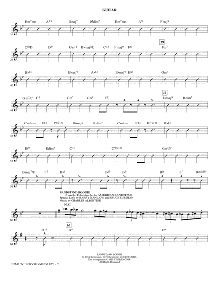 Jump N Boogie Medley Guitar Page 2