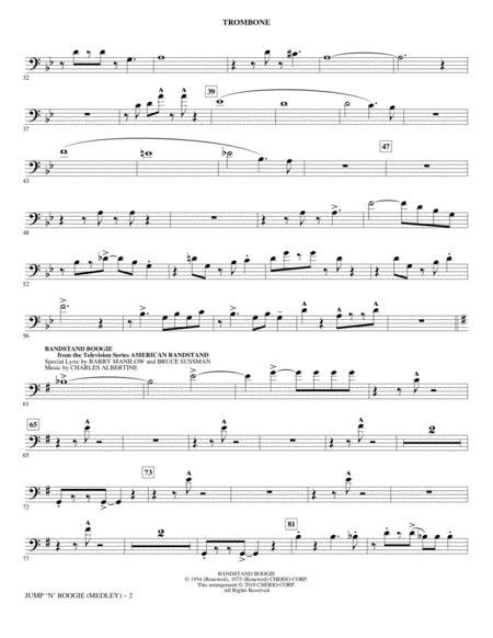 Jump N Boogie Medley Trombone Page 2