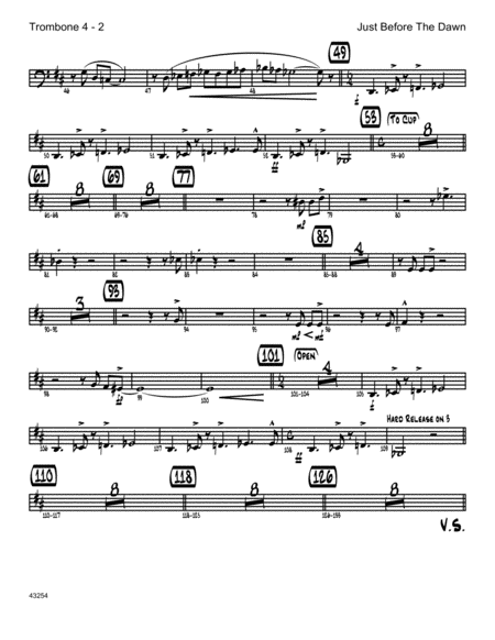 Just Before The Dawn 4th Trombone Page 2