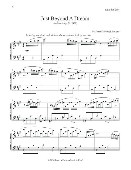 Just Beyond A Dream Relaxing Piano Page 2