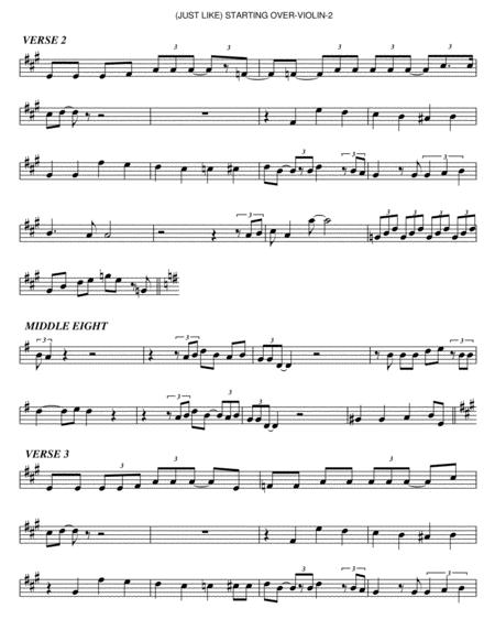 Just Like Starting Over Violin Page 2