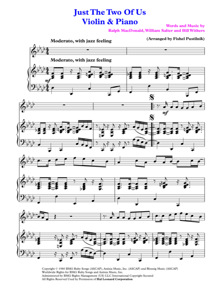 Just The Two Of Us For Violin And Piano Page 2