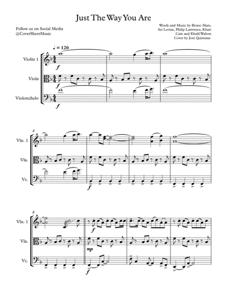 Just The Way You Are String Trio Page 2