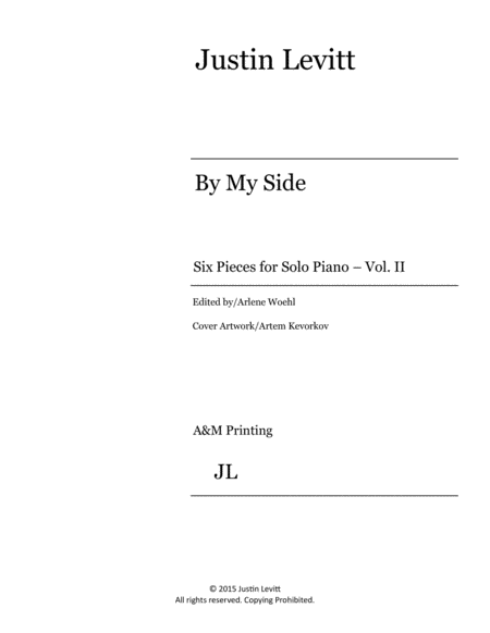 Justin Levitt Piano Solos By My Side Vol Ii Page 2