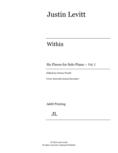 Justin Levitt Piano Solos Within Vol I Page 2