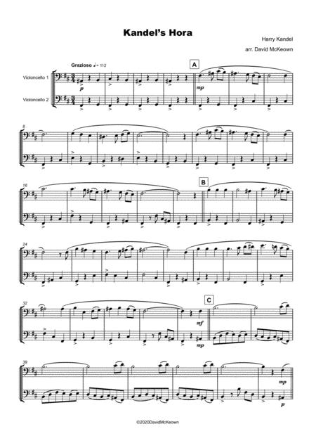 Kandel Hora Klezmer Tune For Cello Duet Page 2