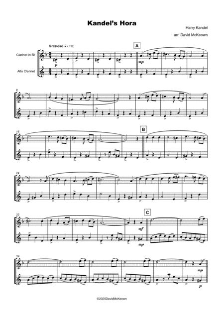 Kandel Hora Klezmer Tune For Clarinet And Alto Clarinet Duet Page 2