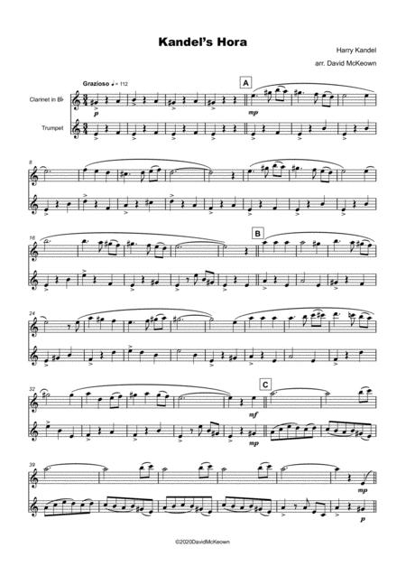 Kandel Hora Klezmer Tune For Clarinet And Trumpet Duet Page 2