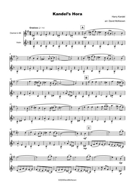 Kandel Hora Klezmer Tune For Clarinet And Violin Duet Page 2