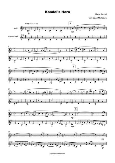 Kandel Hora Klezmer Tune For Violin And Clarinet Duet Page 2