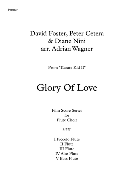 Karate Kid Ii Glory Of Love Flute Choir Arr Adrian Wagner Page 2