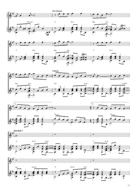 Karena Kutahu Engkau Begitu Kkeb Duet Guitar Score Page 2