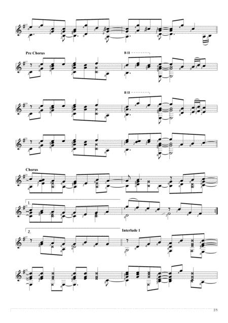 Karena Kutahu Engkau Begitu Kkeb Solo Guitar Score Page 2