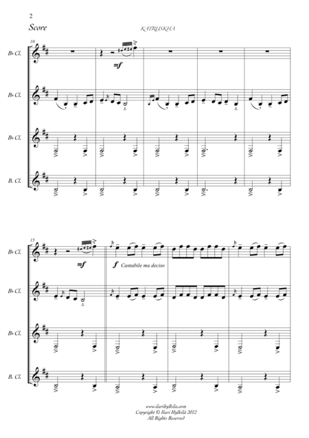 Katruskha Clarinet Quartet Page 2