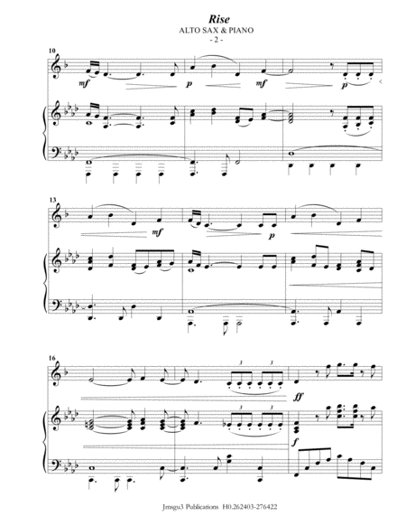 Katy Perry Rise For Alto Sax Piano Page 2