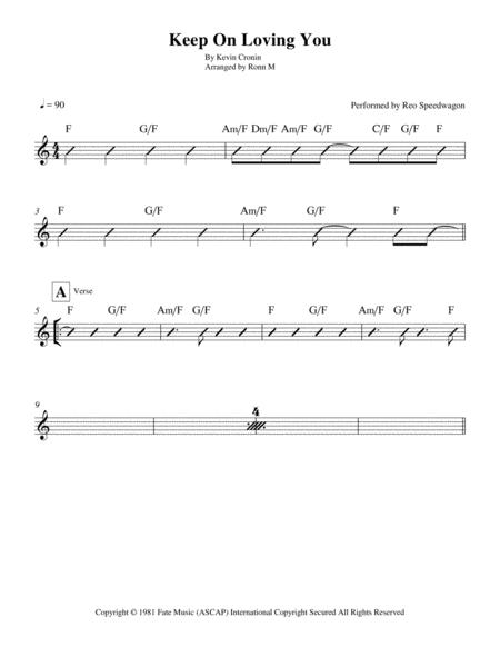 Keep On Loving You Chord Guide Performed By Reo Speedwagon Page 2