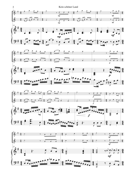 Kein Schner Land For Flute Alto Flute And Piano Page 2