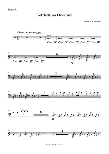 Kettledrum Overture Opus 2 Bassoon Page 2