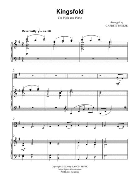 Kingsfold For Solo Viola And Piano Page 2