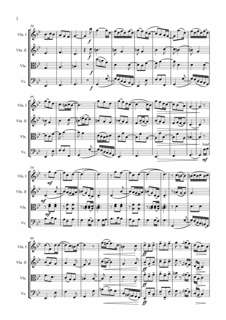 Kiss From A Rose For String Quartet Page 2