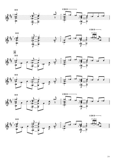 Kita Aku Keluarga Solo Guitar Score Page 2