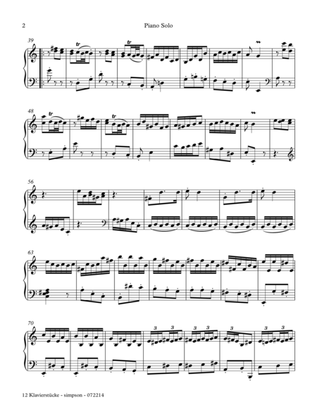 Kleine Klavierstcke Nr 4 In C Major For Piano Solo Page 2