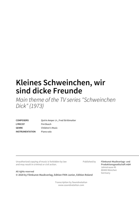 Kleines Schweinchen Wir Sind Dicke Freunde Page 2