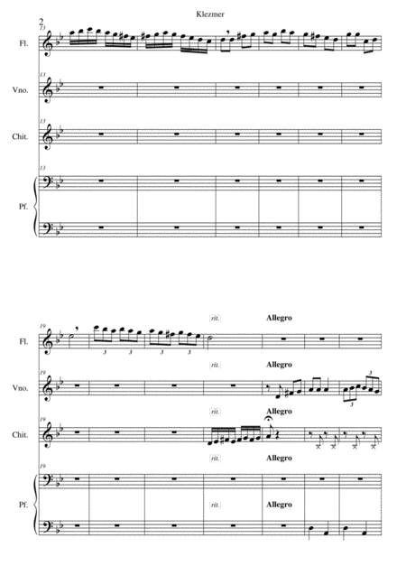 Klezmer Quartet Page 2