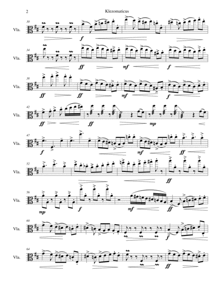 Klezomaticus For Solo Viola Page 2