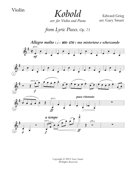 Kobold Greig Violin Part Page 2