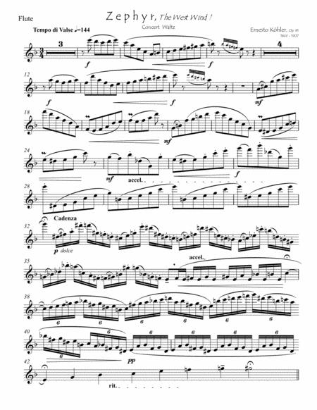 Kohler Zephyr For Flute Piano Page 2