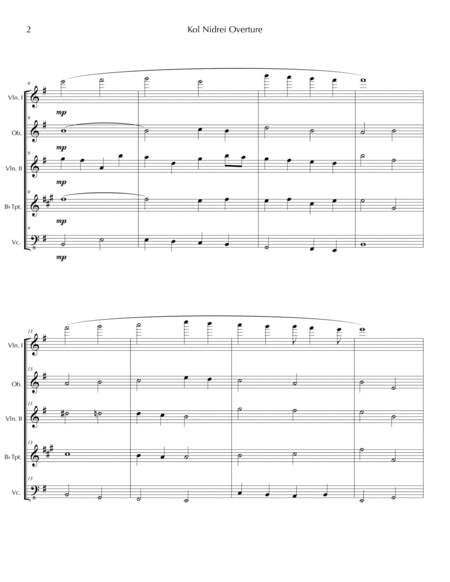 Kol Nidrei Overture Page 2