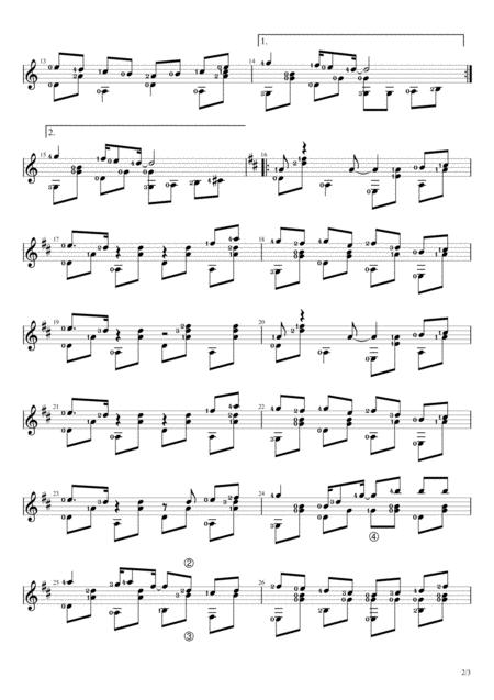 Kopral Jono Solo Guitar Score Page 2