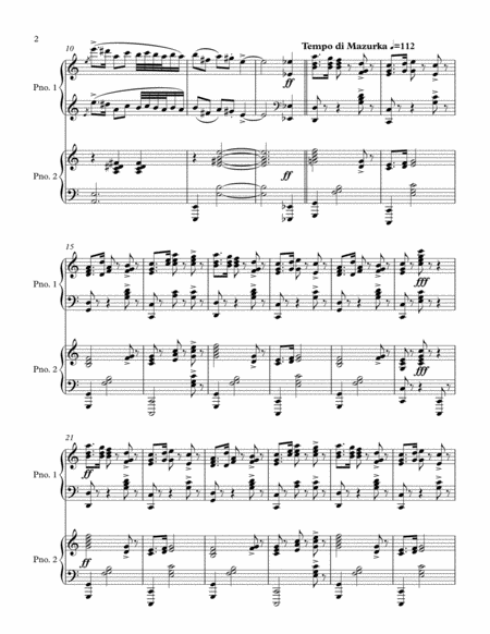 Kujawiak For 2 Pianos Page 2