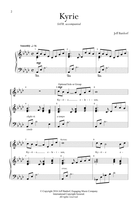 Kyrie Satb With Piano Page 2