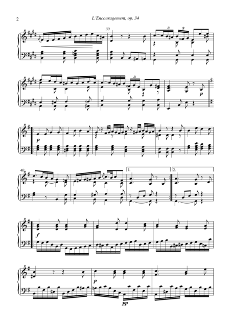 L Encourament Op 34 For Piano Solo Page 2