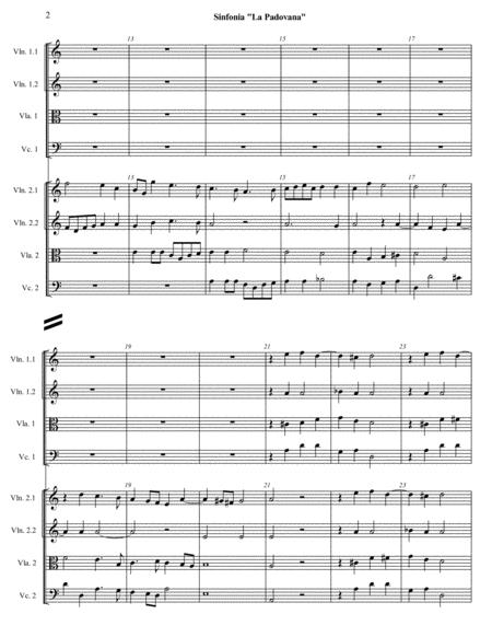 L G Da Viadana Sinfonia La Padovana Arr For Double String Quartet Page 2