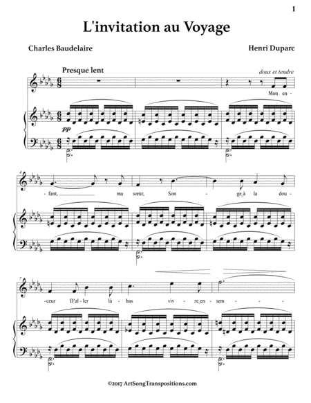 L Invitation Au Voyage B Flat Minor Page 2