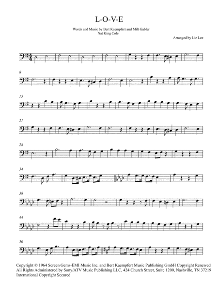 L O V E Cello Page 2