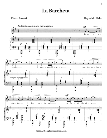 La Barcheta E Minor Page 2