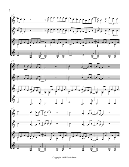 La Bomba Guitar Quartet Score And Parts Page 2