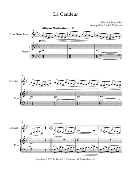 La Candeur For Tenor Saxophone Page 2