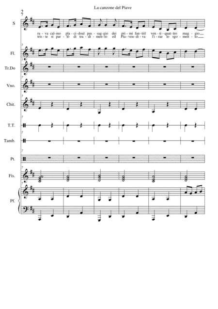 La Canzone Del Piave Page 2