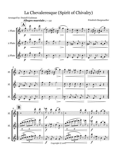 La Chevaleresque For Flute Trio Page 2