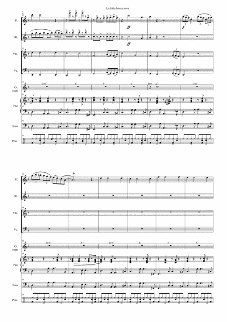 La Folia Bossa Nova For Ensemble Page 2