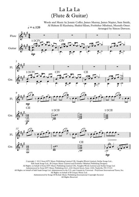 La La La Flute Guitar Page 2