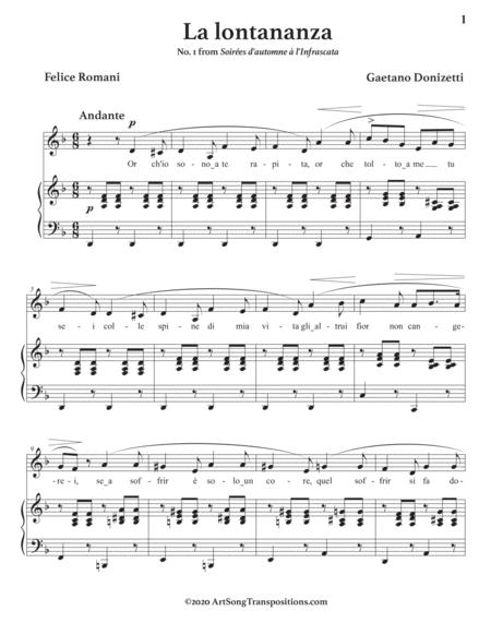 La Lontananza Transposed To D Minor Page 2