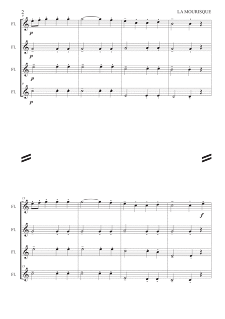 La Morisque Flute Quartet Page 2